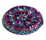 Women Sequins Hat Shiny Costume Jazz Glitter Dance Beret Round Cap Ladies Fashion