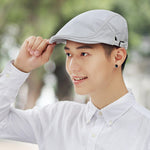 Male Summer Solid Newsboy Caps Men Casual
