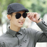 Male Summer Solid Newsboy Caps Men Casual