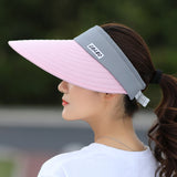 S women summer Sun Hats pearl packable sun visor