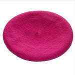2018 Fashion Women Berets Cute Women Hat Womens Sweet Solid Warm Wool Winter Beret