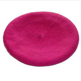2018 Fashion Women Berets Cute Women Hat Womens Sweet Solid Warm Wool Winter Beret