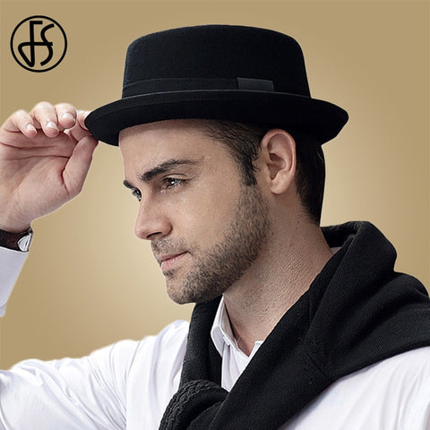 Wool Felt Pork Pie Hats Men