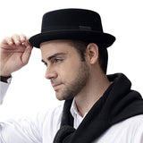 Wool Felt Pork Pie Hats Men