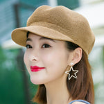 British style Summer breathable cap Brand Women's Sun Hats Woman Cap Casual
