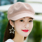 British style Summer breathable cap Brand Women's Sun Hats Woman Cap Casual