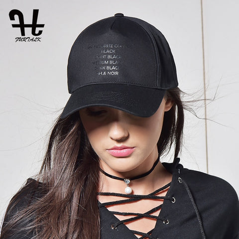 Black Caps for Women Men Baseball Cap