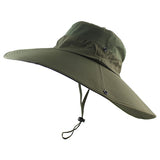 Super Long Wide Brim Bucket Hat Breathable Quick Dry Men Women Boonie Hat Summer