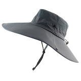 Super Long Wide Brim Bucket Hat Breathable Quick Dry Men Women Boonie Hat Summer