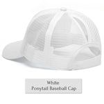 Glitter Ponytail Baseball Cap Women Snapback Summer