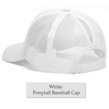 Glitter Ponytail Baseball Cap Women Snapback Summer