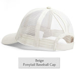 Glitter Ponytail Baseball Cap Women Snapback Summer