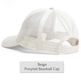 Glitter Ponytail Baseball Cap Women Snapback Summer