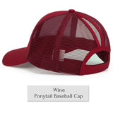 Glitter Ponytail Baseball Cap Women Snapback Summer