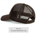 Glitter Ponytail Baseball Cap Women Snapback Summer