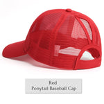 Glitter Ponytail Baseball Cap Women Snapback Summer