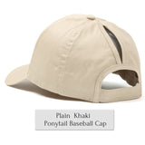 Glitter Ponytail Baseball Cap Women Snapback Summer