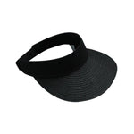 Simple Summer Straw Sun Hat Women Pearl Backable Sun Visor