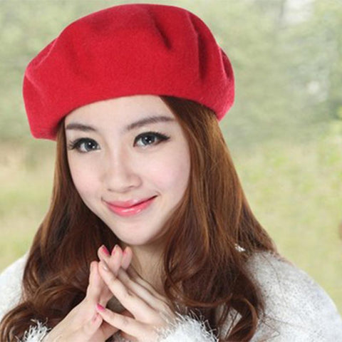 New Solid Color Women's Girl's Beret French Artist