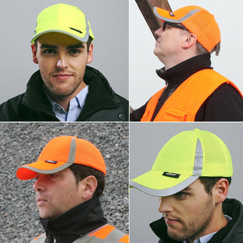 Men Hi Vis Protective Bump Cap Baseball Style