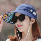 Sun Hats for Women Visors Hat Fishing Fisher Beach Hat UV Protection Cap