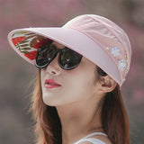 Sun Hats for Women Visors Hat Fishing Fisher Beach Hat UV Protection Cap