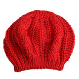 Warm Winter Women Beret Knitted Baggy Beanie Hat Multicolor Ski Cap